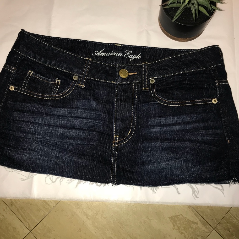 American eagle jean skirt